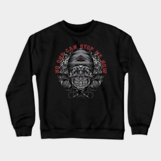 Old School Hip Hop Music Skull Crewneck Sweatshirt